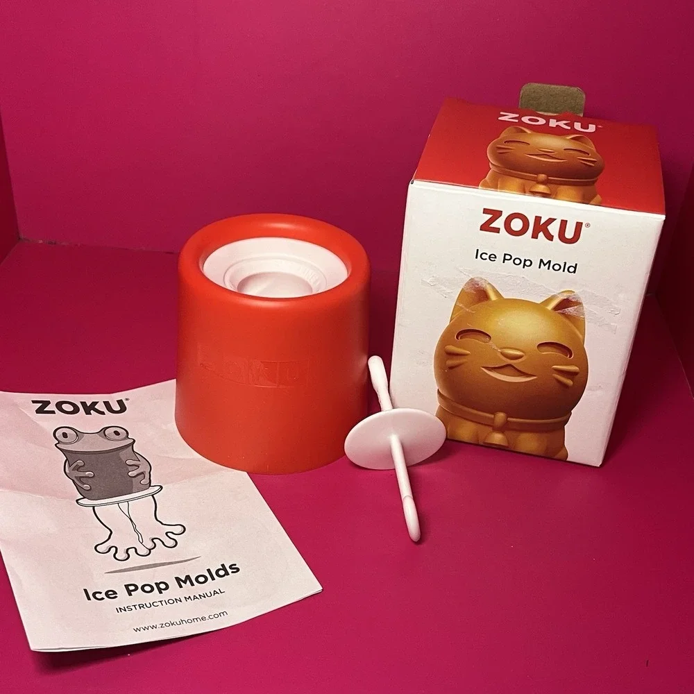 ZOKU Ice Pop Mold Cadence The Kitty #009 BPA Free New In Box Easy To‎ Remove